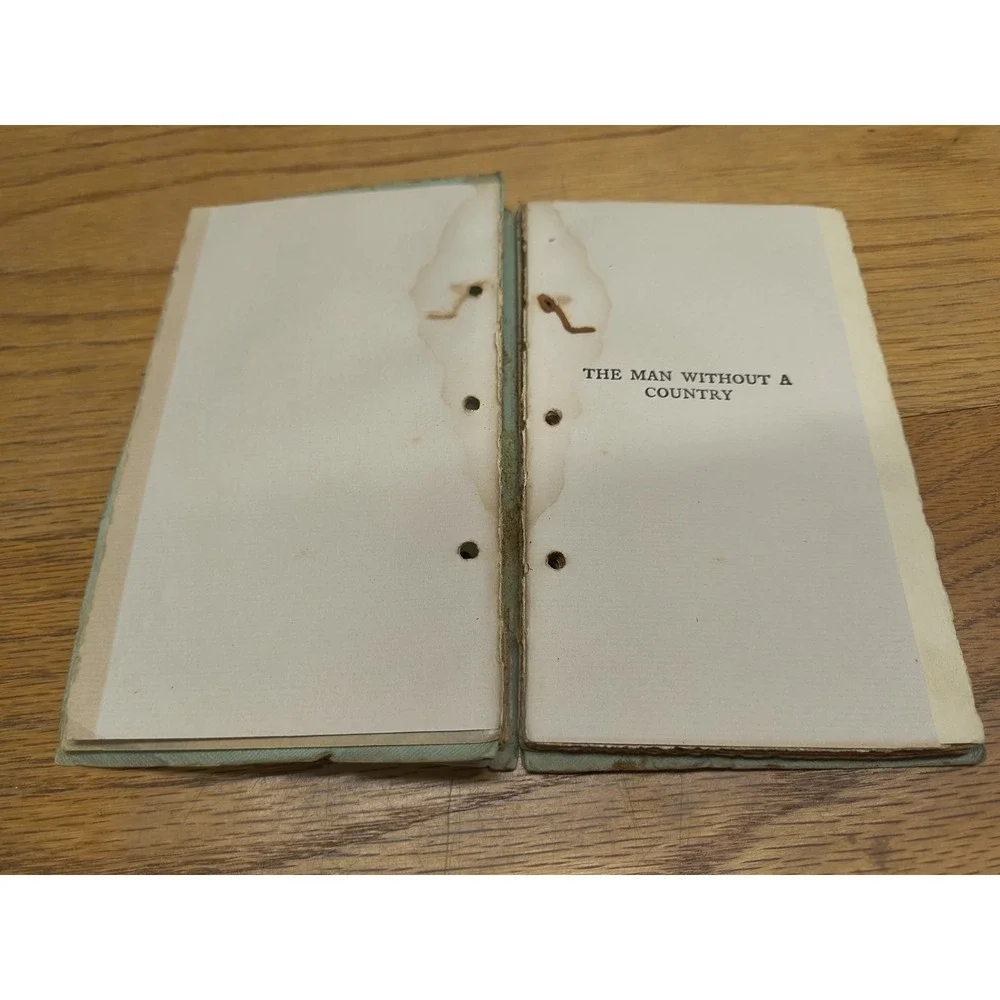 A‎ Man Without Country Hale Laid Paper Barse & Hopkins Coplay Series Early Bound